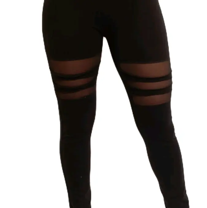 Sheer Leggings. ( Black  / Pink )  Small  / Medium  / Large