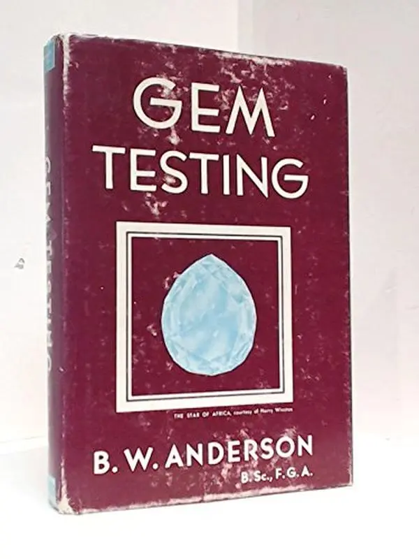 USED Book - Gem Testing by B. W. Anderson (Hardcover) - english