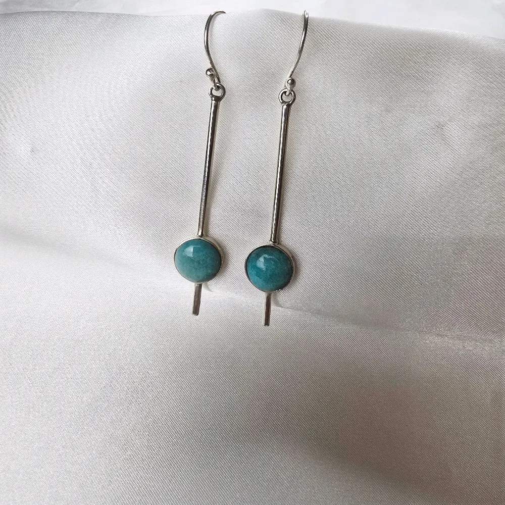 Amazonite Silver.950  Earrings