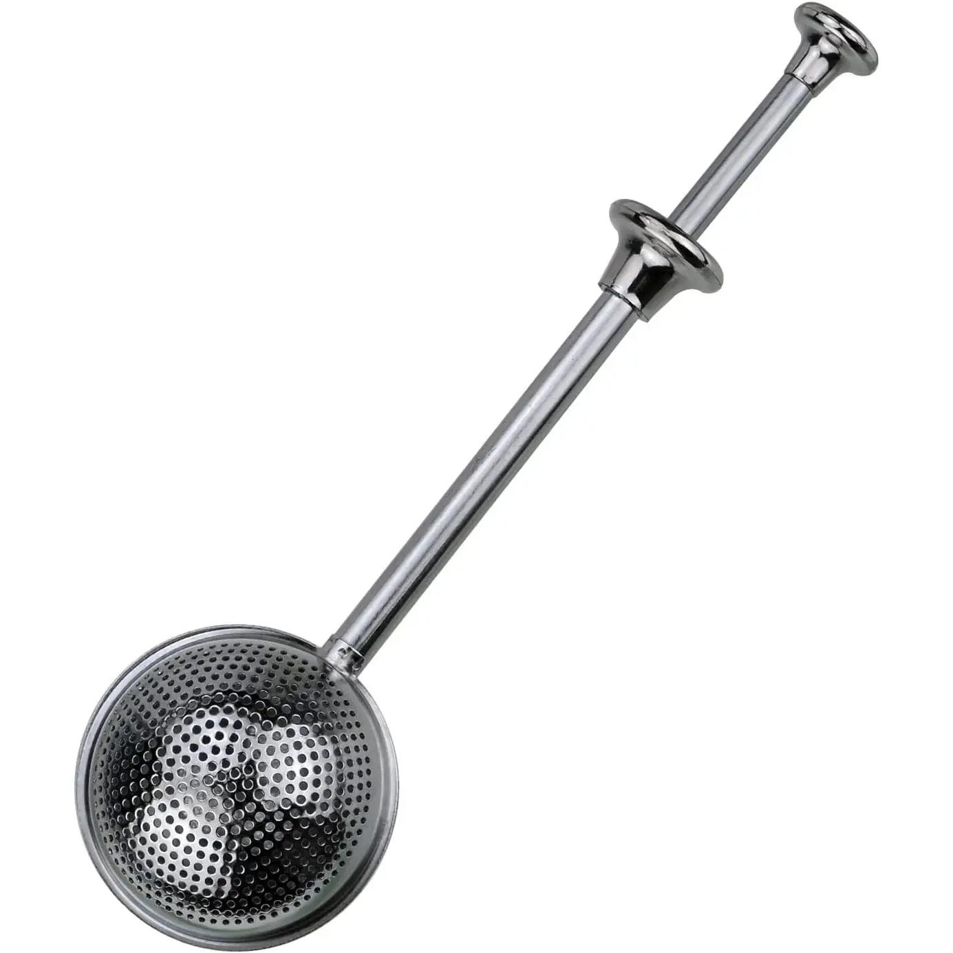 Stainless Steel Kitchen Sugar Shaker Sifter with Handle - Durable Kitchen Gadget for Dusting Powdered Sugar, Flour, Spices, Loose Leaf Tea Steeping, 1-Hand Easy Operation Sieve Colander Utensil, Kitchen Gadgets, Easy To Operate In One Hand