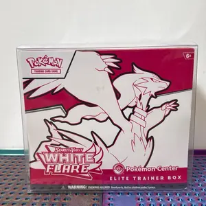White Flare Pokemon Center Elite Trainer Box (ETB) - Official TCG Collectible Cards Sealed Near Mint Box