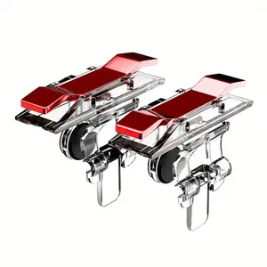 Mobile Game Triggers, Unpowered Touchscreen Shooting Buttons for Smartphones, Easy-Installation Red Gaming Accessories for Phones & Electronics, Smartphone
