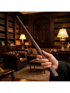 Handmade Large-Caliber Solid Resin Magic Wand, Durable Wizard Staff Prop, Classic Role-Play Cosplay Accessory, Festival Decoration, Ideal Birthday/Children’s Day Gift for Kids