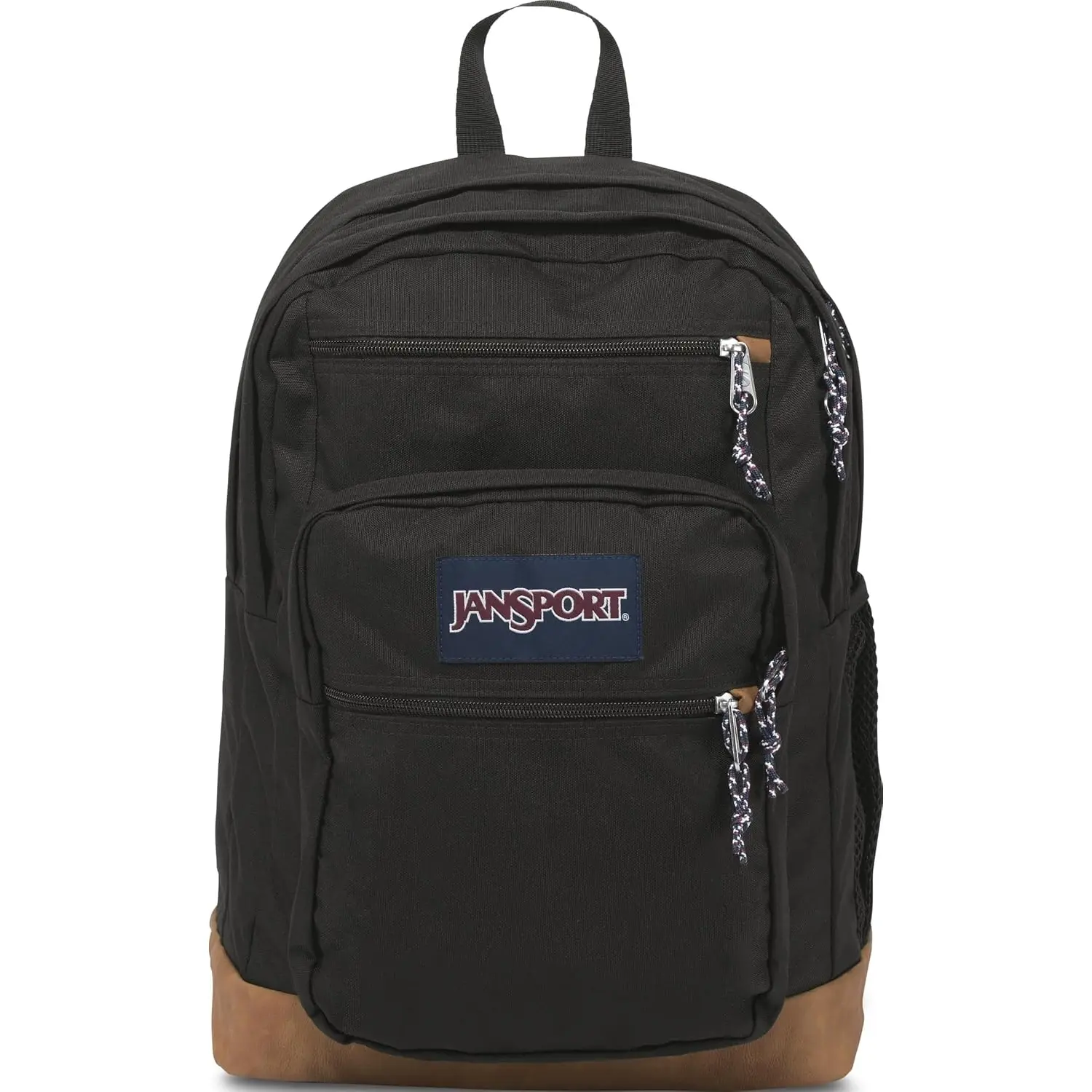 Jansport Cool Backpack, with 15-Inch Laptop Sleeve - Large Computer Bag Rucksack with 2 Compartments, Ergonomic Straps, Black | Ergonomic Straps, Waterbottle Pocket, Campus Weekender Travel Rucksack JanSport