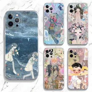 Aya Takano paintings Phone Case For iPhone 16,15,14,13,12,11 Plus,Pro,Max,XR,XS,X,7,8 Plus,SE,Mini Transparent Silicone Soft Z2