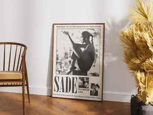 Sade - Diamond Life Album Poster | Vintage Music Wall Art No Frame