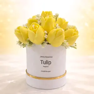 Tulip candle bouquet