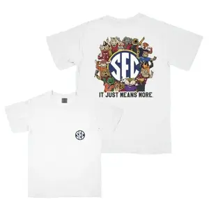SEC Family T-shirt, Retro College Football Mascot Design T-shirt, Unisex Game Day Spirit Apparel for All Southern Fans