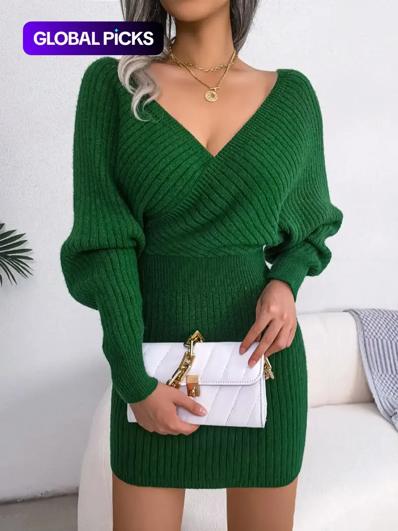 green sweater dress - TikTok Shop