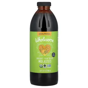 Wholesome Sweeteners Organic Molasses, Unsulphured, 32 fl oz (946 ml)