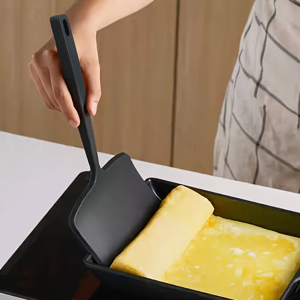 High Heat Resistant Non-Stick Skillet Spatula, Wide Mouth Design Silicone Spatula, Up to 446°f/230°c, Easy Clean Surface, Ideal for Pancakes, Eggs, Pizza, Kitchen Utensils, Cooking Utensils