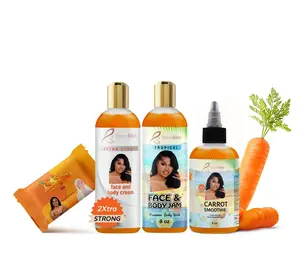 Glow boost Byenblan Carrot Face and Body Cream and the Body smoothies set