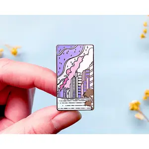 Sea to Sky City Pop Enamel Pin