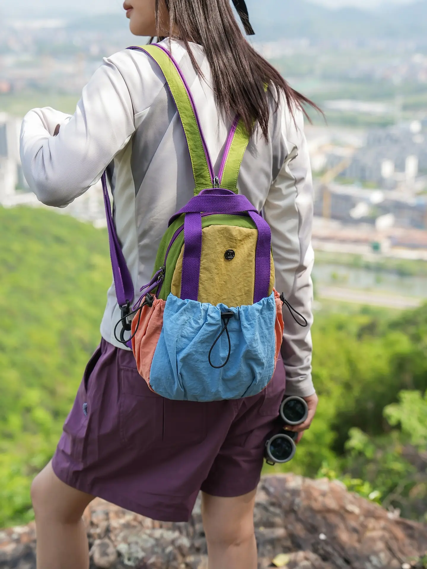 Lightweight Nylon Backpack, Small Portable Shoulder Bag, High-Style Commute Crossbody, Ideal for Outdoor Activities, Stylish and Practical, Commuter Backpack, Lightweight Casual Daypack, Fashion Backpack, Everyday Backpack