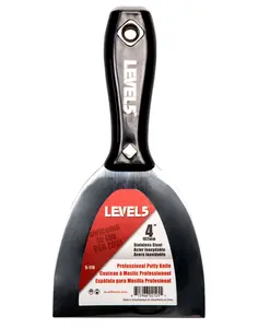 Level5 Tools 4 in. Stainless Steel Putty Knife with Plastic Handle