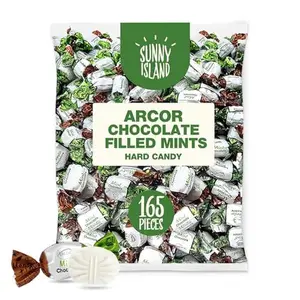 Arcor Chocolate Filled Candy | 2-Pound Bag | Hard Candy Mints | About 165 Pieces