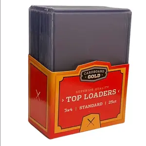 Cardboard Gold Top Loaders 3*4 25ct - Standard Size Trading Cards