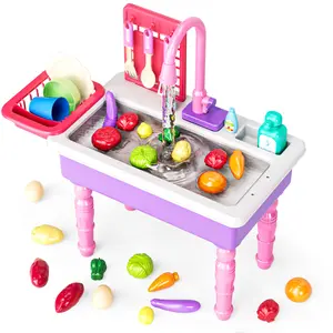 Children's toys for summer. Kitchen sink set. Play with water outdoors and enjoy the summer fun.