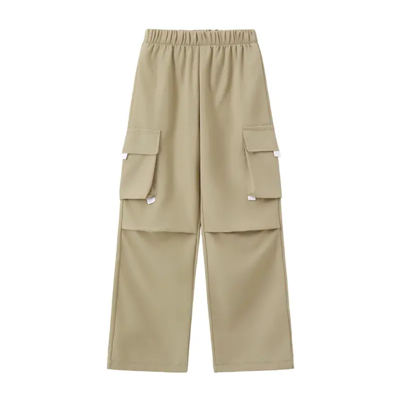 #backtoschool Boys Cargo Pants Fall & Winter Collection, Elastic High Waist Loose Wide Leg Multi-Pocket Utility Work Trousers, Boys Baggy Streetwear Casual Pants, Lightweight Daily School Outdoor Bottoms for Toddler Boys, Little Boys & Youth Boys