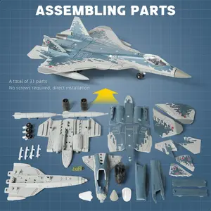 Su-57s Aircraft Model Kit, Plastic Material, Adult Collectible Desk Decor, Office Table Decoration, Perfect Gift for Collectors and Holidays