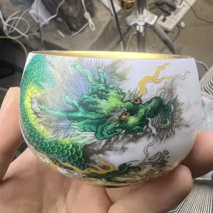 Jianzhan Master Cup Qinglong Tea Cup Handmade