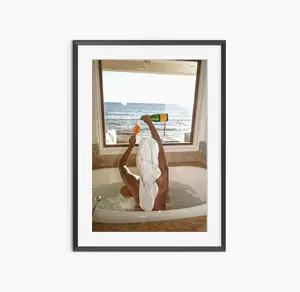 Champagne Poster | Black and White Fashion Photography Wall Art | Old Money Luxury Décor