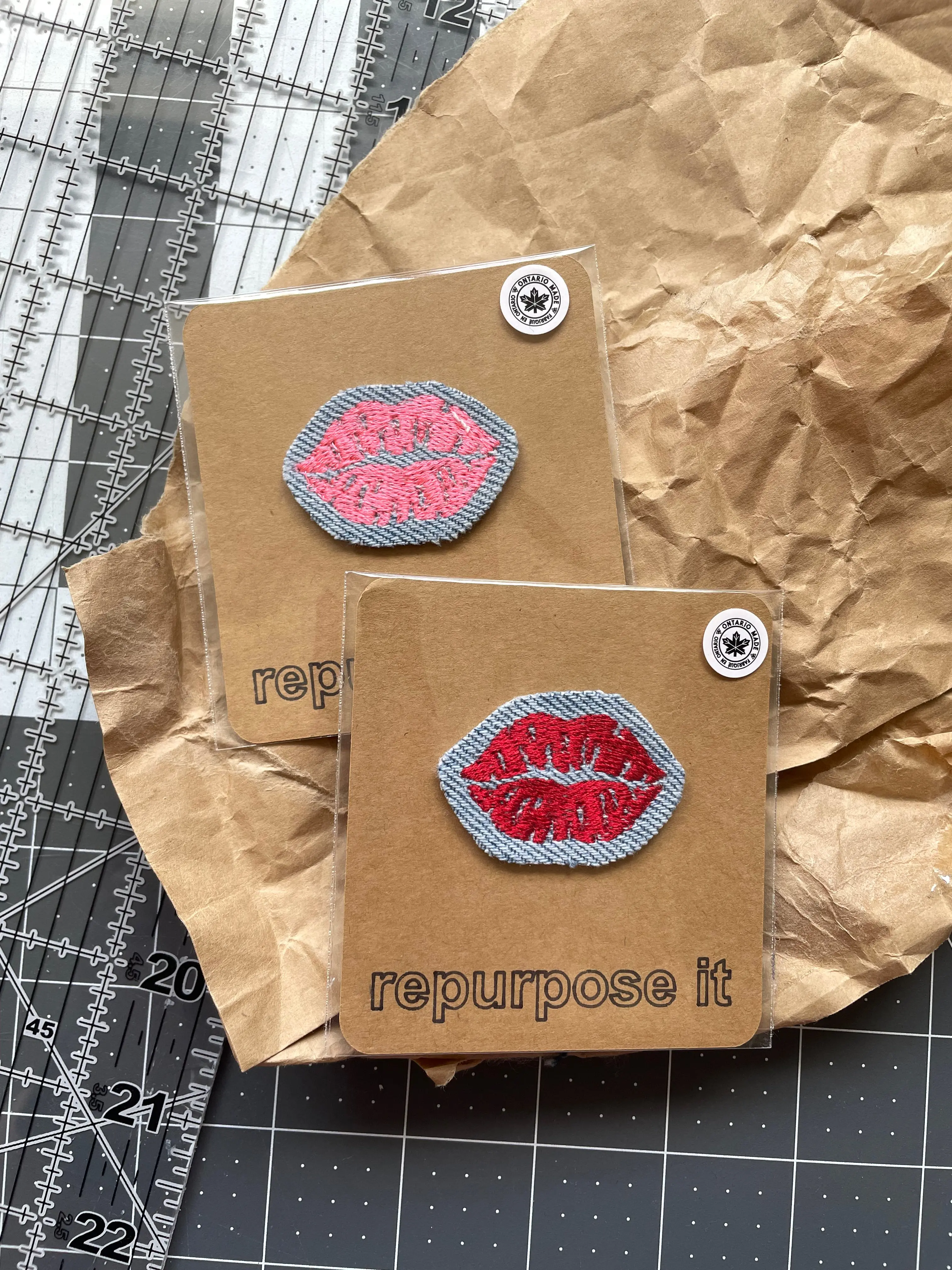 Kiss Embroidered Iron-On Patch