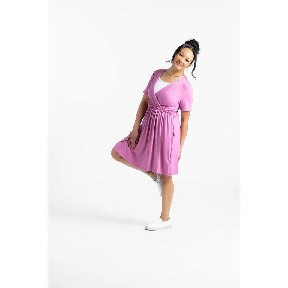LuLaRoe Chantale Cross Front Dress - Elastic Waist Summer Dress (Sizes XS-L)