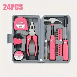 Office And Student Accommodation Essential Home Improvement Crafts Band Kit Pink Household Tool Kit