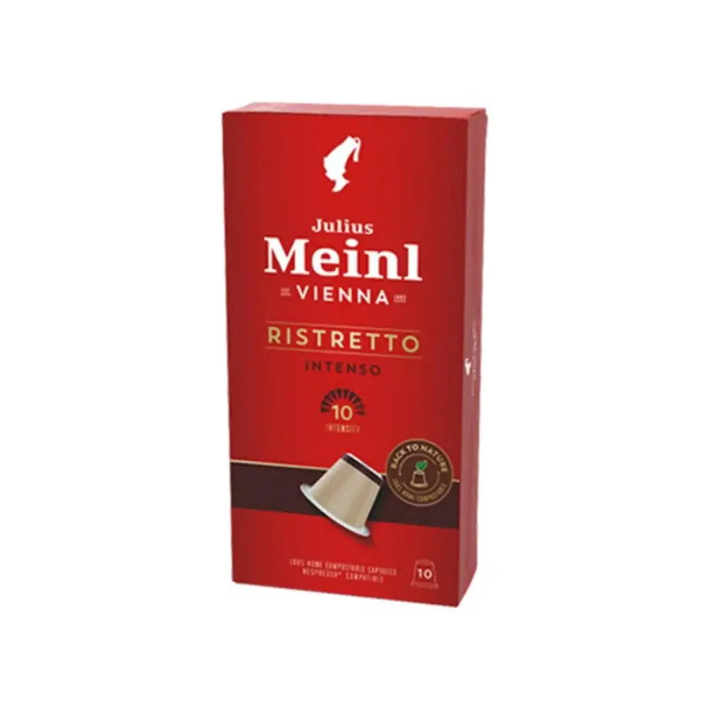 Julius Meinl Lungo Classico Ristretto Intenso 100 Premium Coffee Pods 100% Arabica Beans for Nespresso Machines