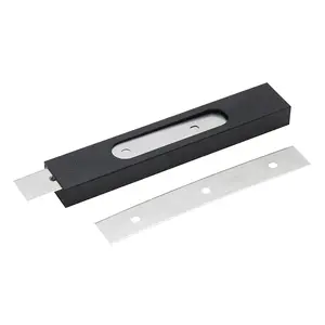 Windows101 6in/15cm Carbon Steel Scraper Blades Pack of 10 Double-Edge for Professional Cleaning Tough Grime Removal