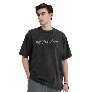 Vintage Washed Oversized T-Shirt for Men & Women, GOD IS GOOD Double-Sided Print Cotton Streetwear, Loose Fit Casual Tee
