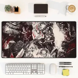 [Sale Up To 50%] Berserk Guts Manga Battle Desk Mat Mouse Pads