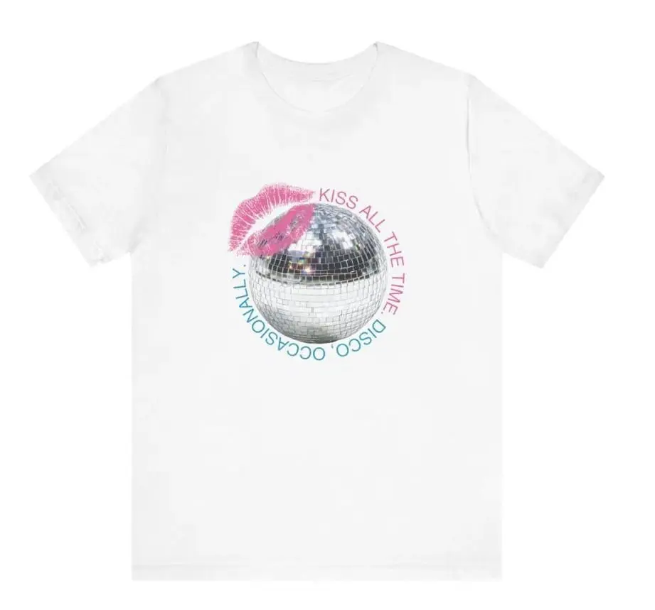 Kiss All The Time. Disco, Occasionally By Harry Unisex T Shirt, Graphic Tee, Harry Styles Concert Merch Outfit, Music Fan Apparel