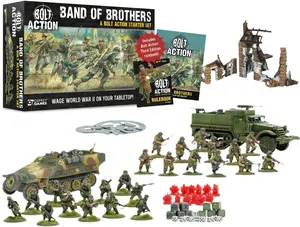 Warlord Games Band of Brothers 28mm WWII Strategy Game Miniatures Starter Set for 2+ Players