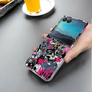Fashionable Skull Phone Case for Motorola Razr 40 Ultra 60 50 Ultra 60Pro Razr Plus 2025 2024 2023 Clear Hard Folding Cover