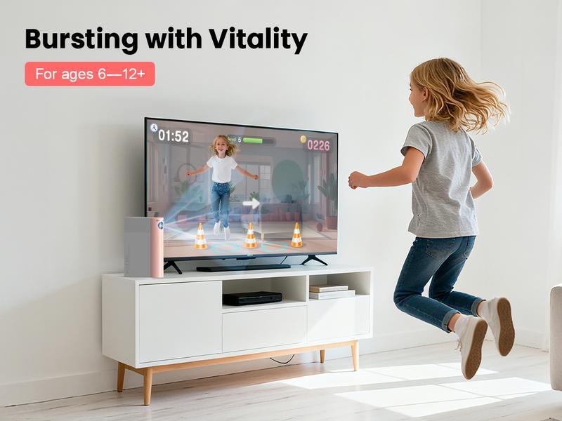 Plug & Play TV Game Box for Kids - 28 Interactive AR Games. No Internet/WiFi Needed. Safe Family Fun & Motion Control (Ages 6-12)