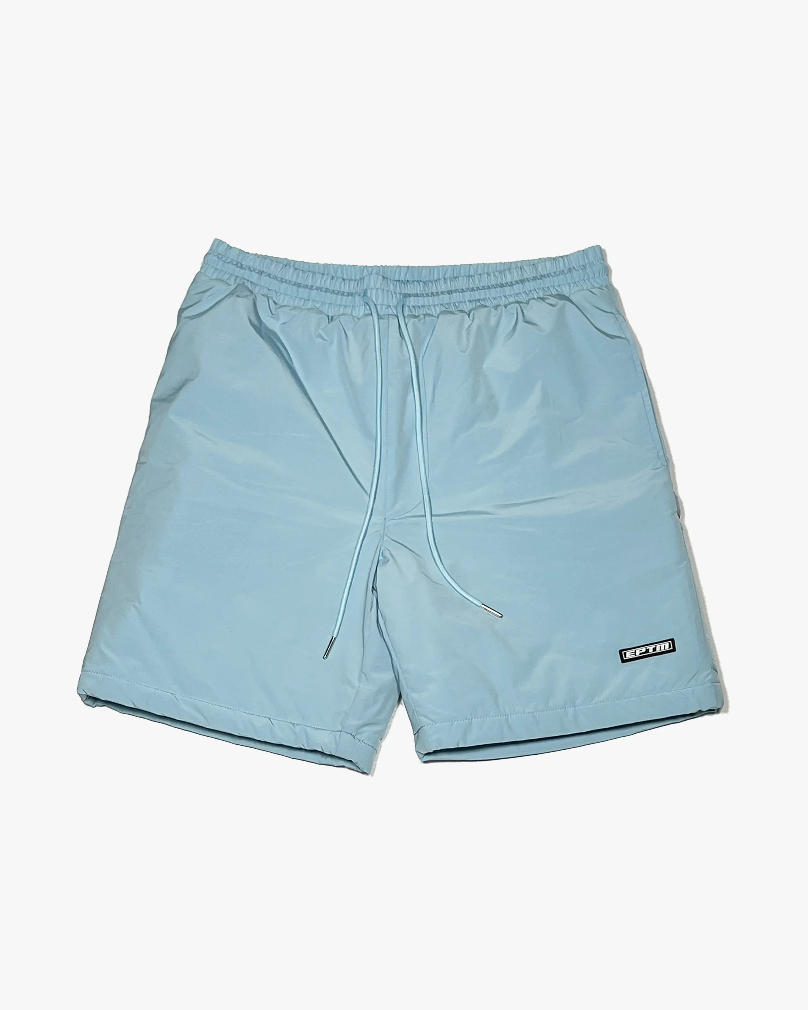 EPTM PUFFER SHORTS-SKY BLUE