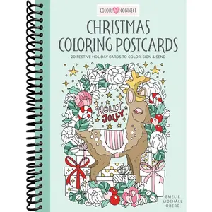 Christmas Coloring Postcards: 20 Festive Holiday Cards to Color, Sign, and Send (Color and Connect, 2)