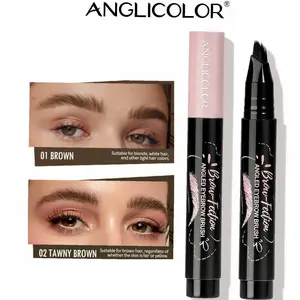 Microblading Eyebrow Pencil, Liquid Magical Multi-Tip Eyebrow Pencils for Women, Waterproof Eyebrow Pen for Natural Brow, Long Lasting Eyebrow Dye with Hair Like Strokes Brows Makeup Pen Daily Cosmetic 4  tip  brow