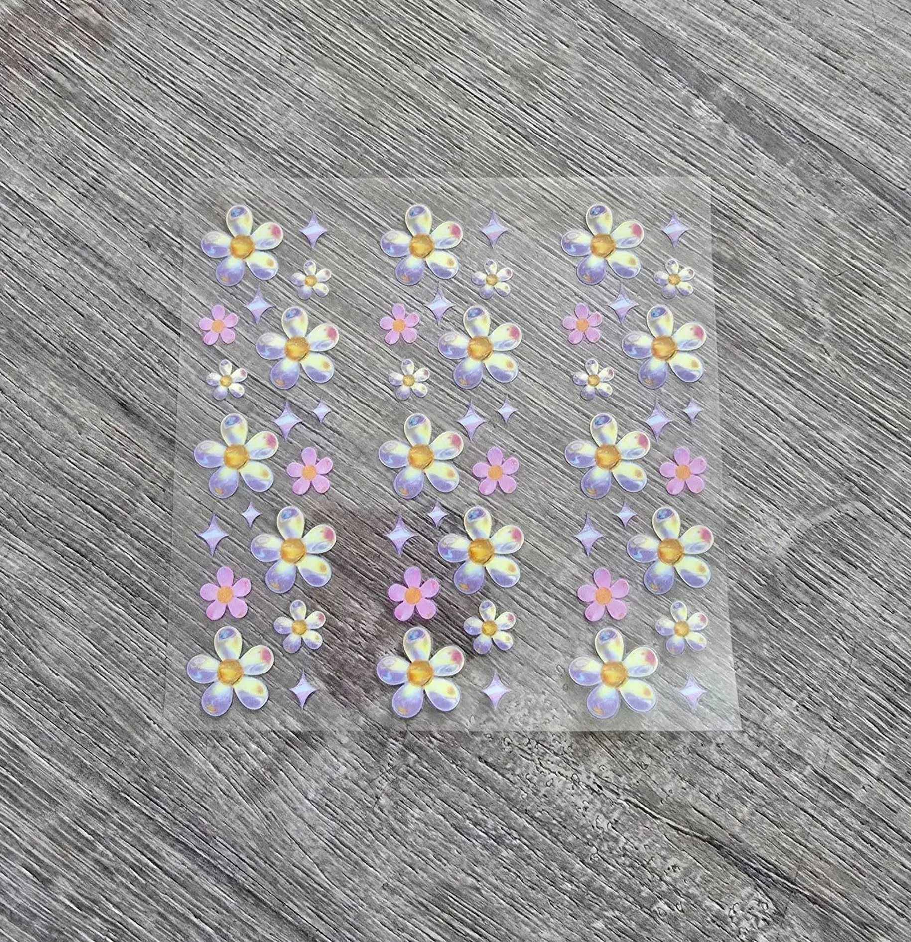 Crystal Flowers UVDTF Pen Wraps