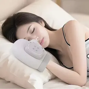 The new generation of five-finger independent hand massager, featuring 3 modes and 5 levels of heat therapy, 2000 mAh USB charging, with air compression and kneading functions, can relieve fatigue in the wrists, palms and fingers, and also has acupoint jo