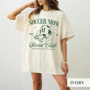 Custom Soccer Mama Shirt – Comfort Colors Soccer Mom Shirt – Personalized Soccer Mom Gift – Game Day Soccer Social Club – Mother’s Day Gift