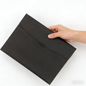 2-Pack Magnetic Lock PU Leather File Bags, Ideal for Business Office, Exam Prep, Document Organization, Perfect Gift for Academic Events