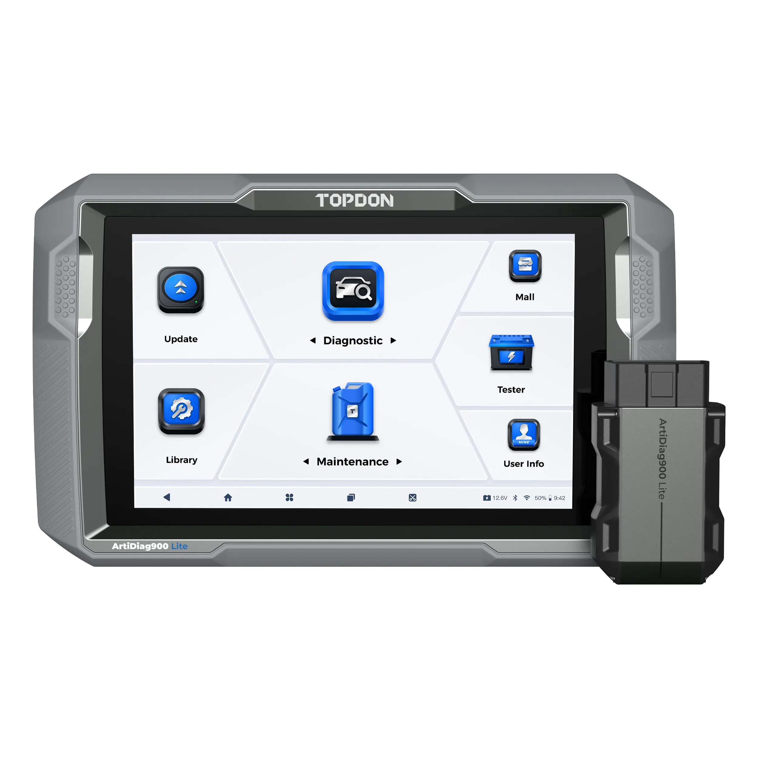 [SummerFinds]TOPDON ArtiDiag900 Lite Bi-directional Scan Tool, Automotive Diagnostic Tool for Full System, Scanner for Car with Active Test, FCA AutoAuth, Wireless OBD2 Scanner Diagnostic Tool for All Vehicles
