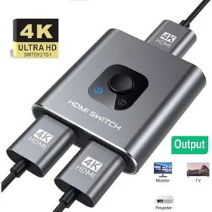 BiDirectional HDMI Switcher 2 in 1 Out HDMI Splitter 1 in 2 Out HDMI Switch 4K