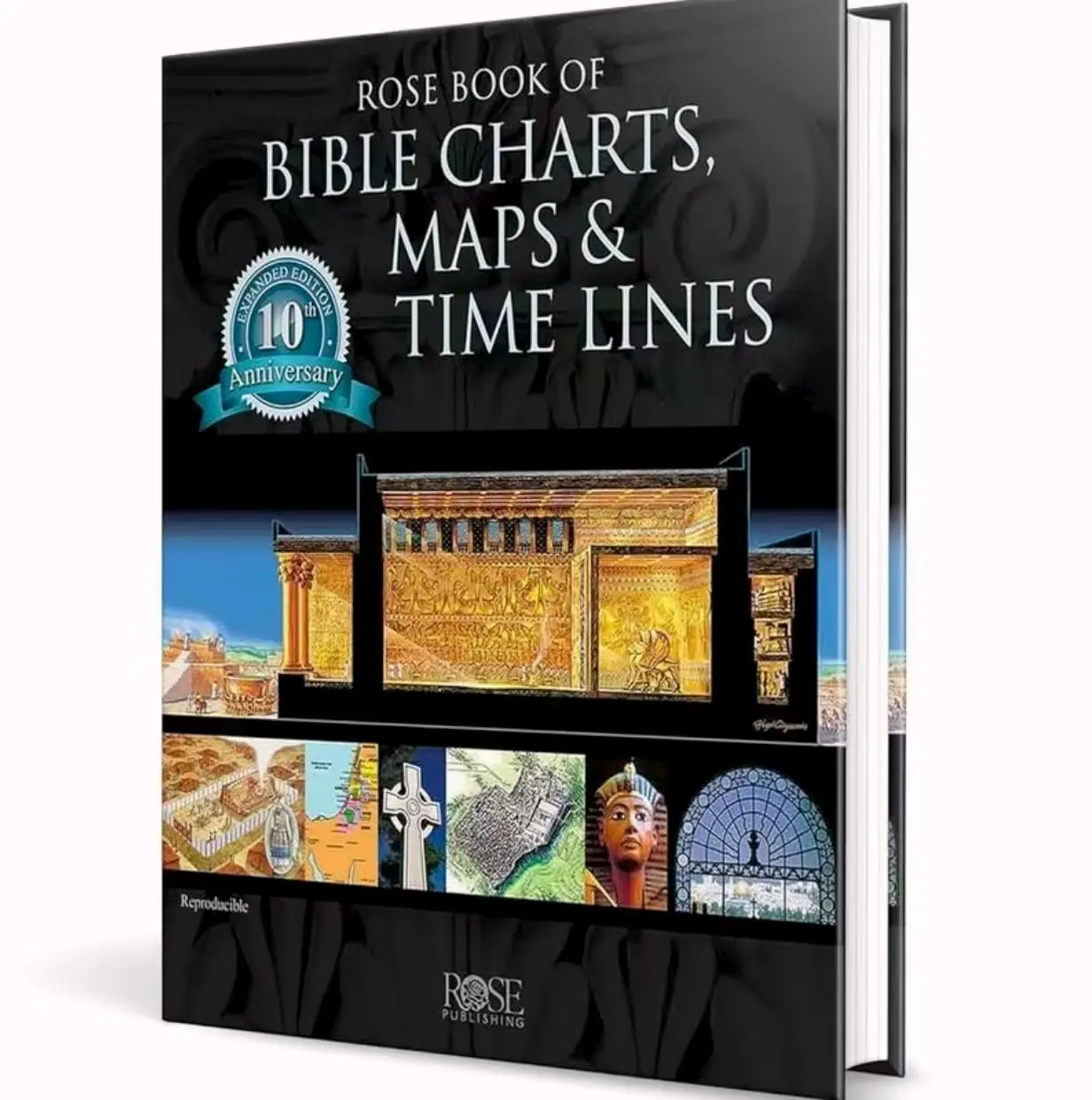 Rose Bible Charts Maps & Time Lines, Full Color, 10th Anniversary, Biblical Reference Guide, Christian Education Resource, Visual Bible Study Book, Homeschool & Church Learning Gift