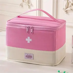 Portable Medicine Box Travel Folding Medical Kit, Large-Capacity First-Aid Kit, Small Medicine Bag, Medicine Storage Bag
