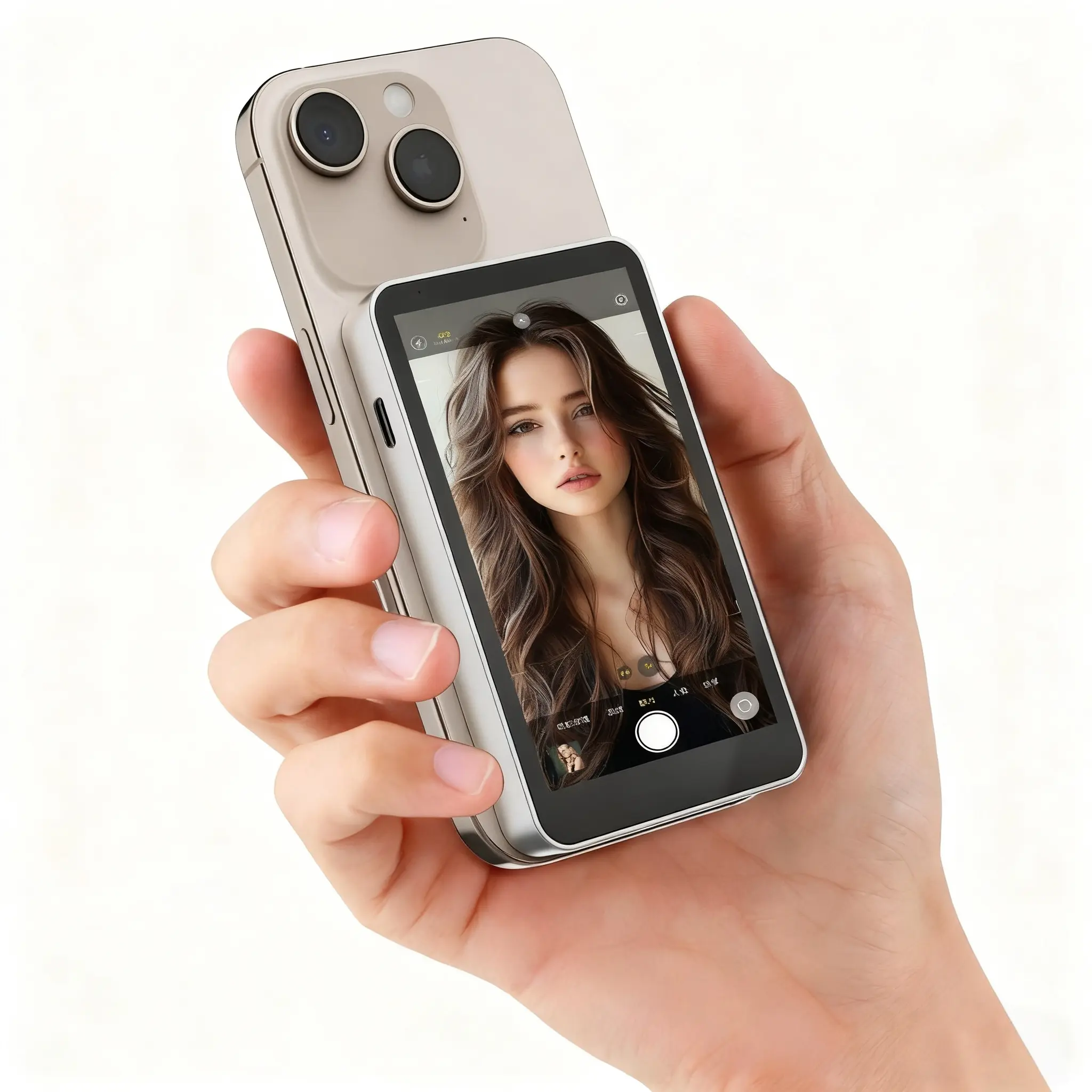 Wireless Phone Screen Camera, Portable Selfie Camera, Selfie ...