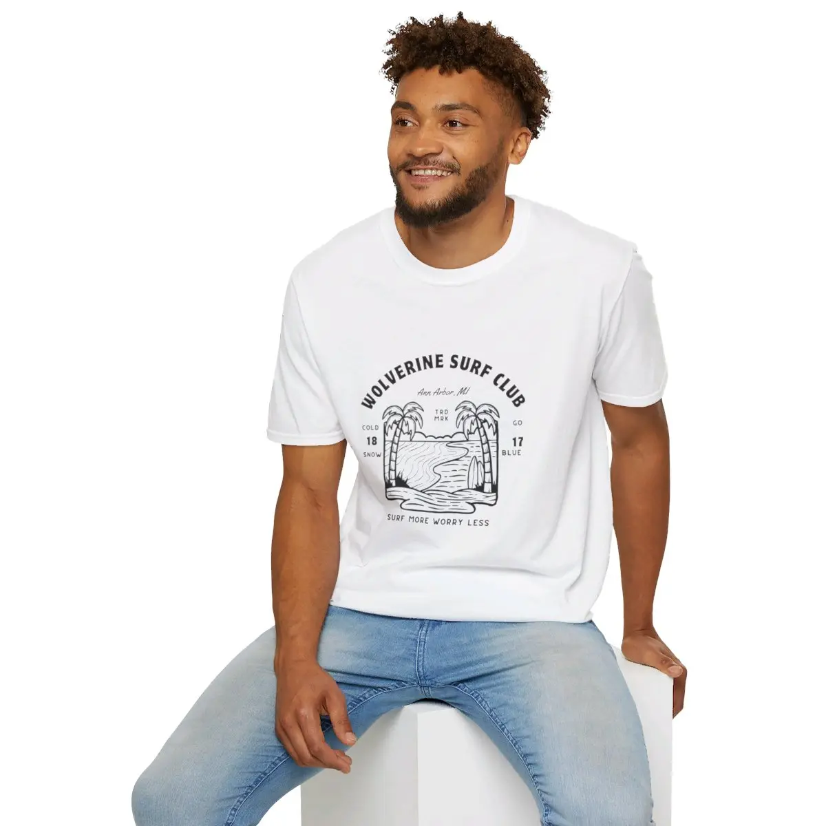 Official Michigan Wolverine Surf Club T-Shirt Unisex Softstyle